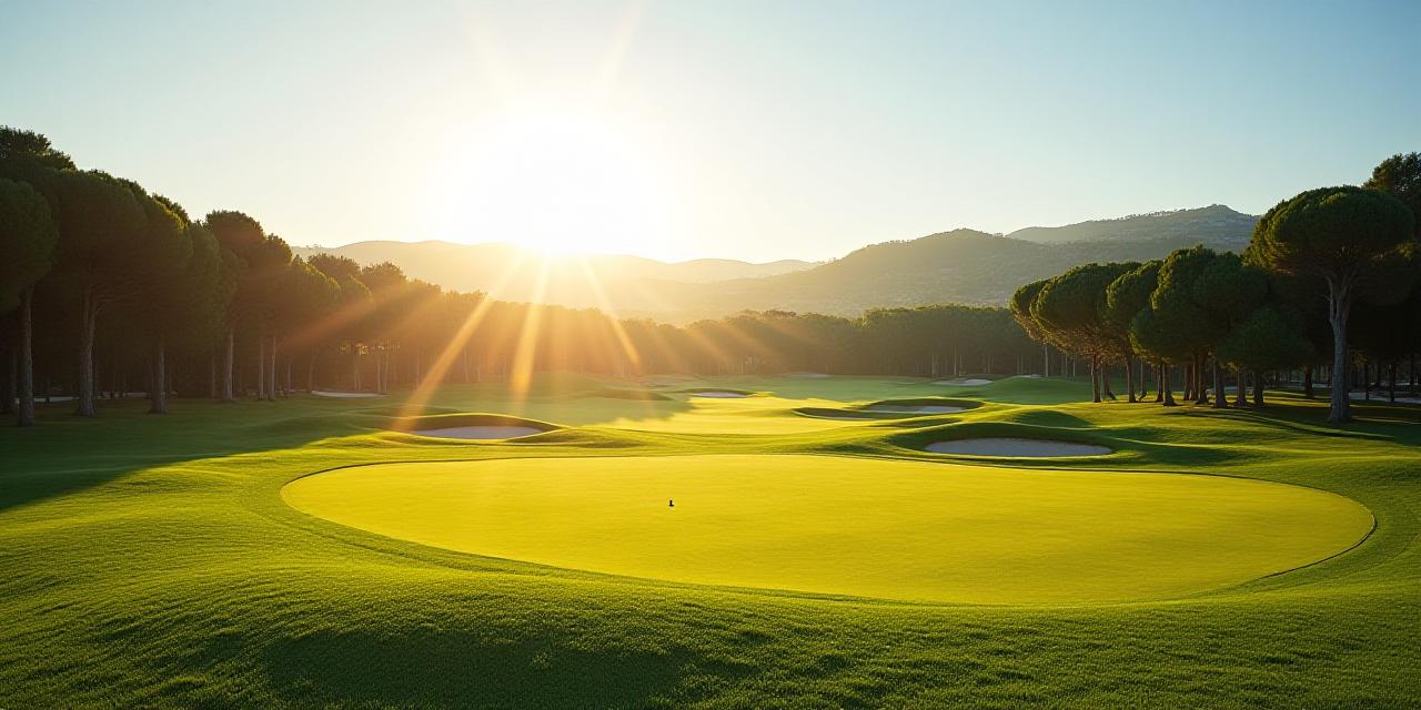 Vista panoramica del campo da golf Stellari Drives a Roma